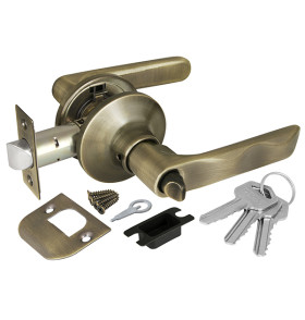 Ручка защелка DK624 AB-ET (6024 AB-E) (кл./фик.) бронза