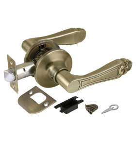 Ручка защелка DK637 AB-PS (6037 AB-P) (без фик.) бронза