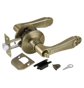 Ручка защелка DK637 AB-BK (6037 AB-B) (фик.) бронза