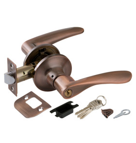 Ручка защелка DK620 AC-ET (6020 AC-E) (кл./фик.) медь