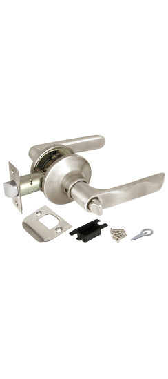 Ручка защелка DK624 SN-BK (6024 SN-B) (фик.) мат. никель | ZAMAK/Сталь