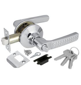 Ручка защелка DK626 CP-ET (6026 CP-E) (кл./фик.) хром