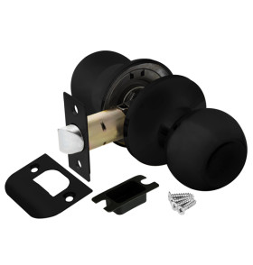 Ручка защелка DK682 BL-PS (6082 BL-P) (без фик.) черный