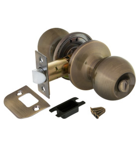 Ручка защелка DK672 AB-BK (6072 AB-B) (фик.) бронза