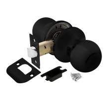 Ручка защелка DK672 BL-PS (6072 BL-P) (без фик.) черный