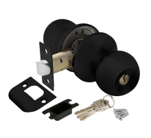 Ручка защелка DK682 BL-ET (6082 BL-E) (кл./фик.) черный