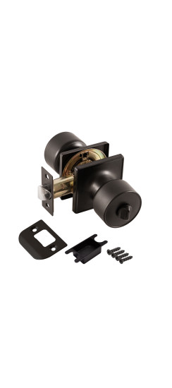 Ручка защелка DK772/BL BL-BK (фик.) черный | Сталь