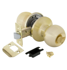 Ручка защелка DK672 SB-BK (6072 SB-B) (фик.) мат. золото