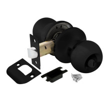 Ручка защелка DK682 BL-BK (6082 BL-B) (фик.) черный