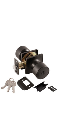 Ручка защелка DK772/BL BL-ET (кл./фик.) черный | Сталь