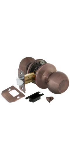 Ручка защелка DK672 AC-PS (6072 AC-P) (без фик.) медь | Сталь