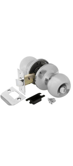 Ручка защелка DK682 CP-BK (6082 CP-B) (фик.) хром | Сталь