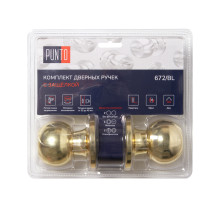 Ручка защелка DK672/BL PB-BK (фик.) золото