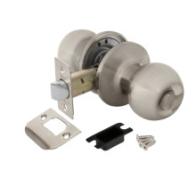 Ручка защелка DK672 SN-BK (6072 SN-B) (фик.) мат. никель