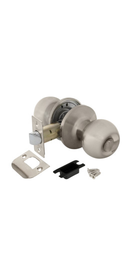 Ручка защелка DK672 SN-BK (6072 SN-B) (фик.) мат. никель | Сталь