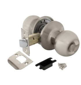 Ручка защелка DK672 SN-BK (6072 SN-B) (фик.) мат. никель