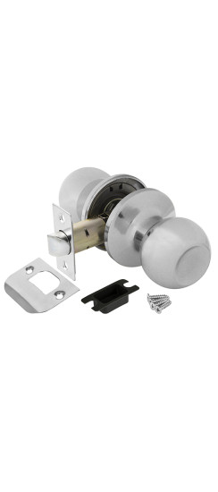 Ручка защелка DK682 CP-PS (6082 CP-P) (без фик.) хром | Сталь