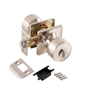 Ручка защелка DK772/BL SN-BK (фик.) никель