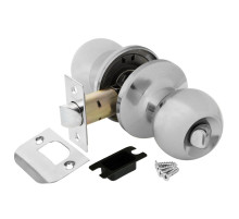 Ручка защелка DK672 CP-BK (6072 CP-B) (фик.) хром
