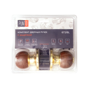 Ручка защелка DK672/BL WD-BK (фик.) дерево