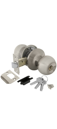 Ручка защелка DK682 SN-ET (6082 SN-E) (кл./фик.) мат. никель | Сталь