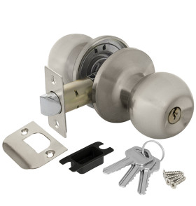 Ручка защелка DK682 SN-ET (6082 SN-E) (кл./фик.) мат. никель