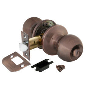 Ручка защелка DK672 AC-BK (6072 AC-B) (фик.) медь