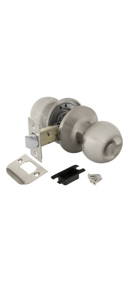 Ручка защелка DK682 SN-BK (6082 SN-B) (фик.) мат. никель | Сталь