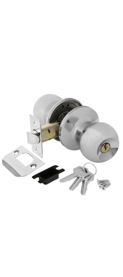 Ручка защелка DK682 CP-ET (6082 CP-E) (кл./фик.) хром | Сталь