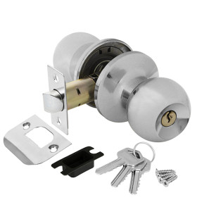 Ручка защелка DK682 CP-ET (6082 CP-E) (кл./фик.) хром