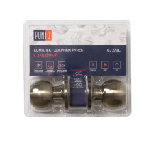 Ручка защелка DK672/BL AB-PS (без фик.) бронза