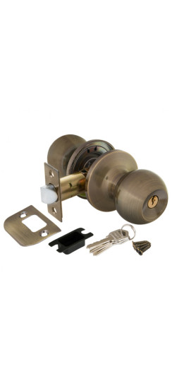 Ручка защелка DK682 AB-ET (6082 AB-E) (кл./фик.) бронза | Сталь