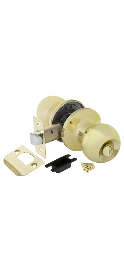 Ручка защелка DK682 PB-BK (6082 PB-B) (фик.) золото | Сталь