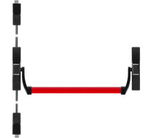 Ручка-штанга нажимная AP.1700C push-bar (ANTI-PANIC 1700С) с тягами для двухстворчатых дверей