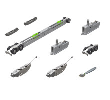 Комплект для раздвижных дверей SLD.Scope.SET3.soft close+roller/80