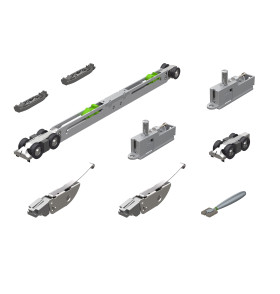 Комплект для раздвижных дверей SLD.Scope.SET3.soft close+roller/80
