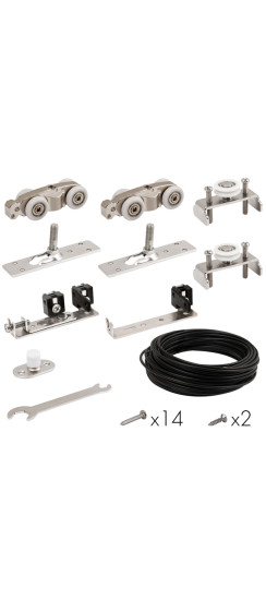 Комплект для синхронного открывания дверей SLD.Comfort-PRO.SET4.synchron/80 (Comfort - PRO SET 4) | Сталь/Пластик