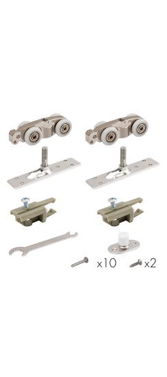 Комплект для раздвижных дверей SLD.Comfort-PRO.SET1.rollers/80 | Сталь/Пластик