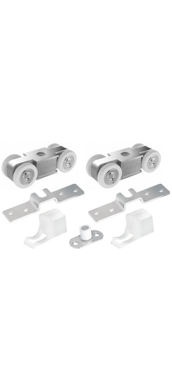 Комплект роликов для раздвижных дверей SLD.SoftLine.SET.rollers/55-4 (Soft LINE 55/4) | Сталь/Пластик