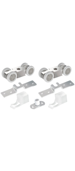 Комплект роликов для раздвижных дверей SLD.SoftLine.SET.rollers/45-4 (Soft LINE 45/4) | Сталь/Пластик