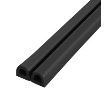 Уплотнитель самоклеящийся ADH/D-9x7,5mm, BLACK черный 100m