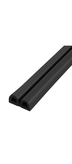 Уплотнитель самоклеящийся ADH/D-9x7,5mm, BLACK черный 100m | EPDM, 9?7,5 мм