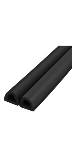 Уплотнитель самоклеящийся ADH/D-12x10mm, BLACK черный 150m | EPDM, 12?10 мм