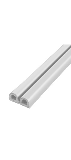 Уплотнитель самоклеящийся ADH/D-9x7,5mm, WHITE белый 100m | EPDM