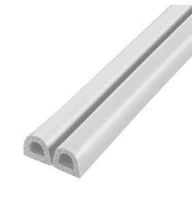 Уплотнитель самоклеящийся ADH/D-9x7,5mm, WHITE белый 100m