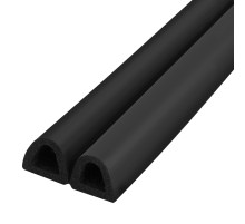 Уплотнитель самоклеящийся ADH/D-12x12mm, BLACK черный 150m