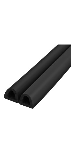Уплотнитель самоклеящийся ADH/D-12x12mm, BLACK черный 150m | EPDM, 12?12 мм