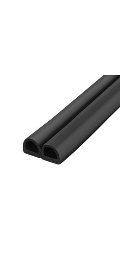 Уплотнитель самоклеящийся ADH/D-14,2x12,7mm (127), BLACK черный 120 m | EPDM
