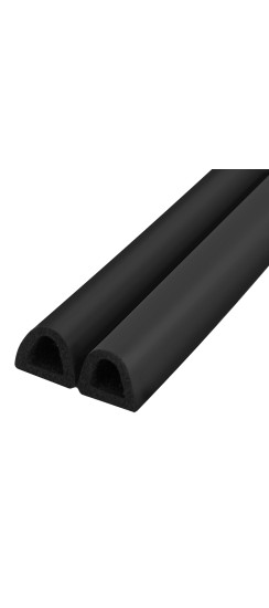 Уплотнитель самоклеящийся ADH/D-14x12mm, BLACK черный 120m | EPDM, 14?12 мм