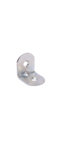 Кронштейн мебельный МК 20х20х16х1,5 цинк белый | Сталь